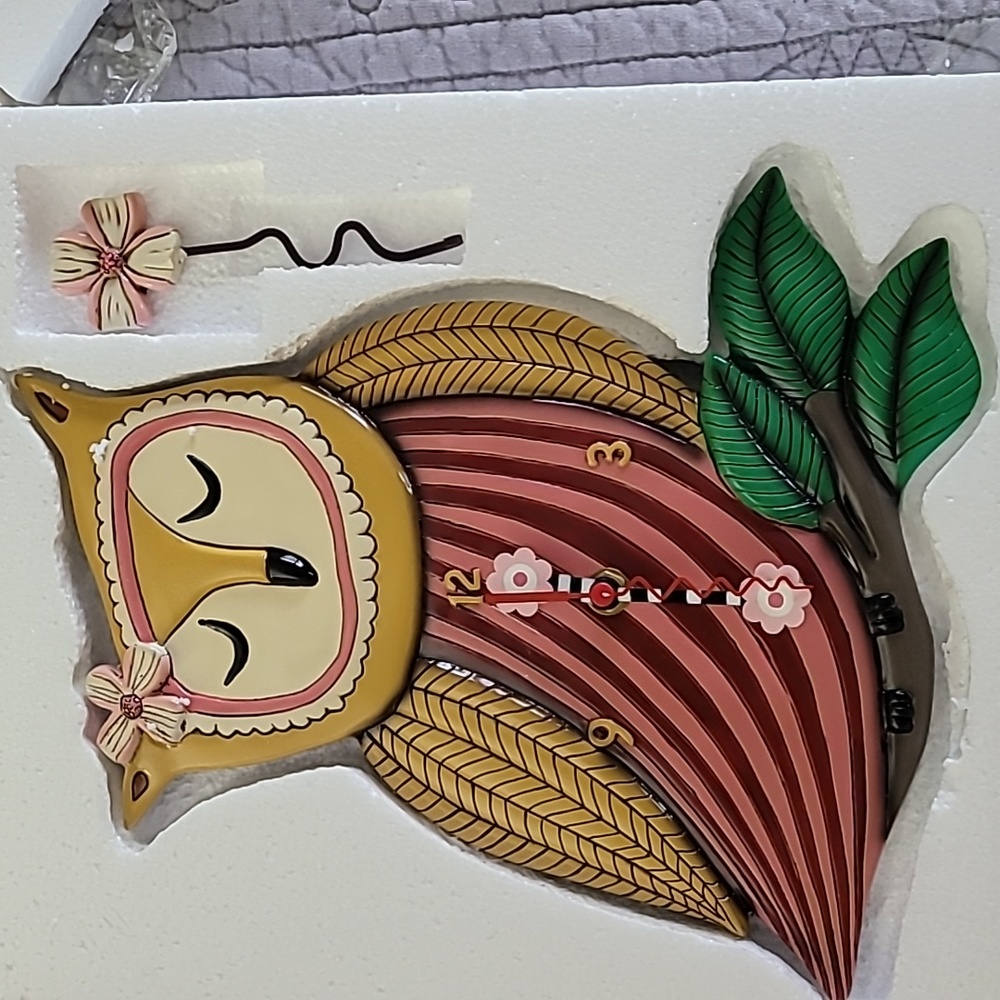 COPY - Allen Designs Owl Clock NEW IN BOX!